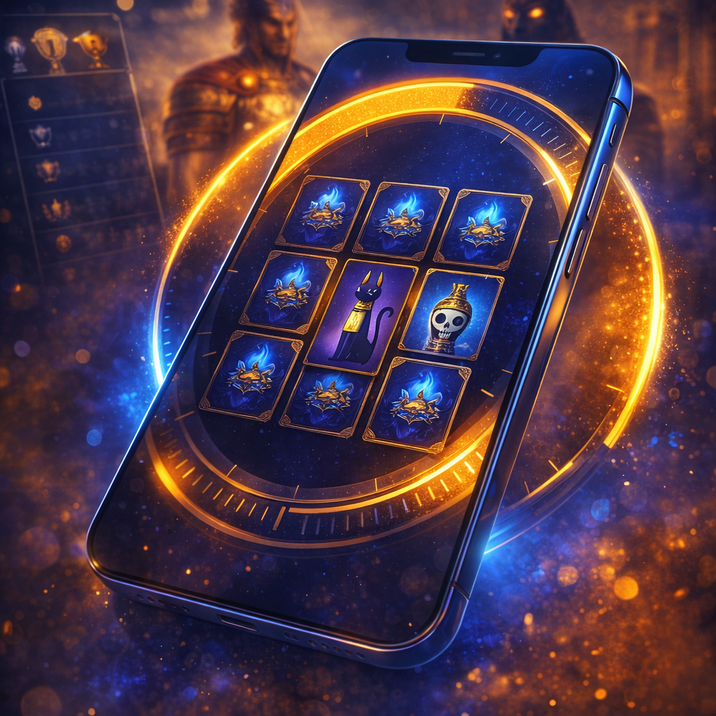 Skill Arena Memory Mode grid with timer ring in a premium mobile layout